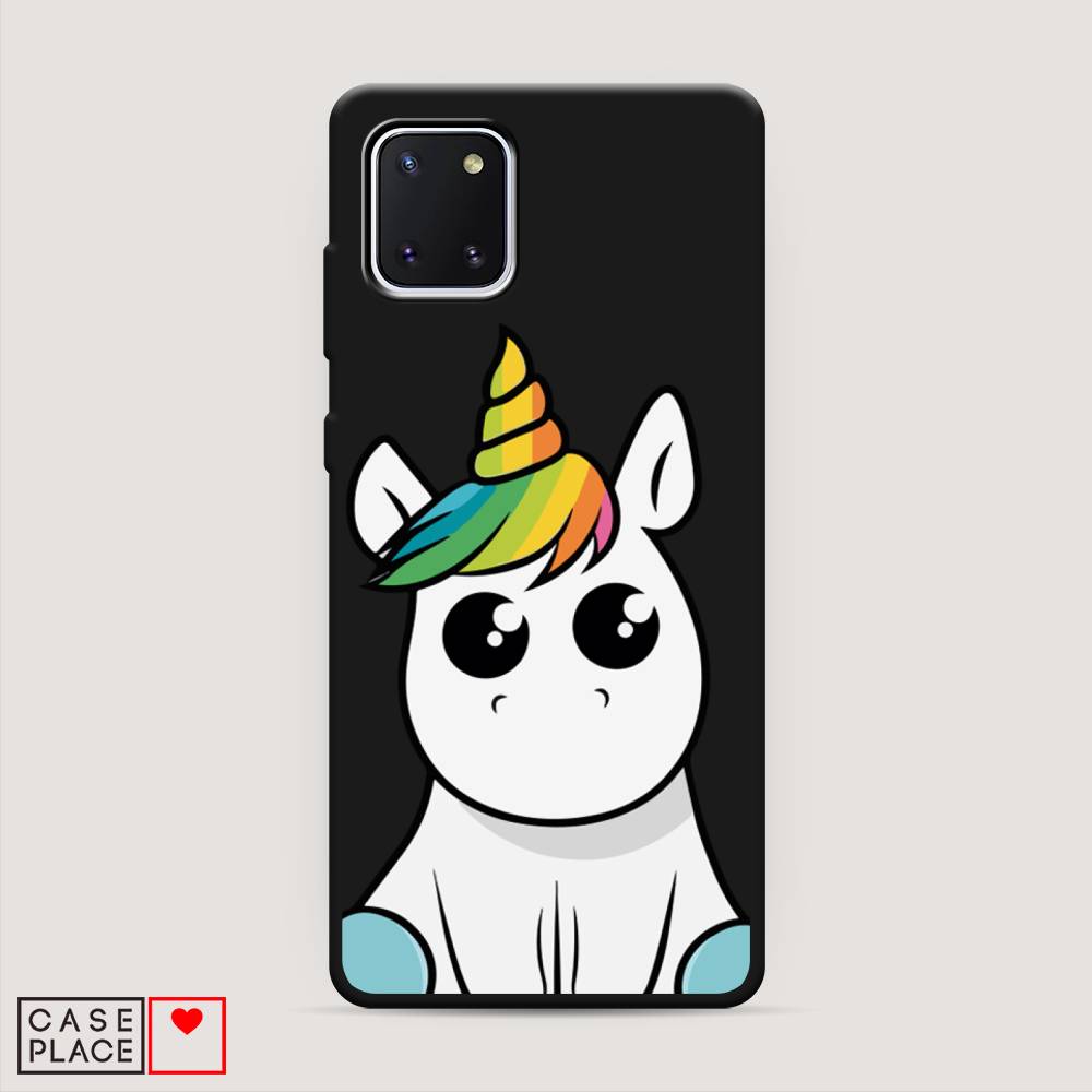 

Матовый силиконовый чехол "Глазастый единорог" на Samsung Galaxy Note 10 Lite, Глазастый единорог