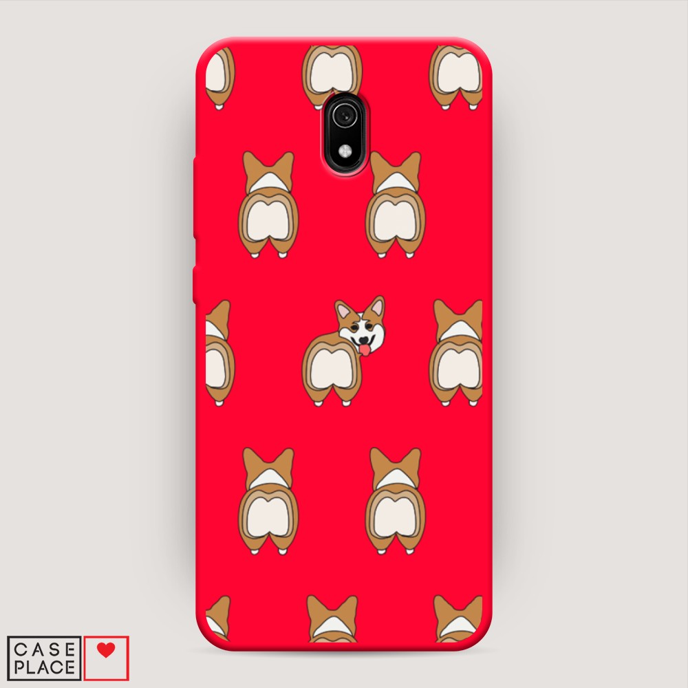 

Чехол Awog на Xiaomi Redmi 8A "Милый корги фон", Разноцветный, 37253-1