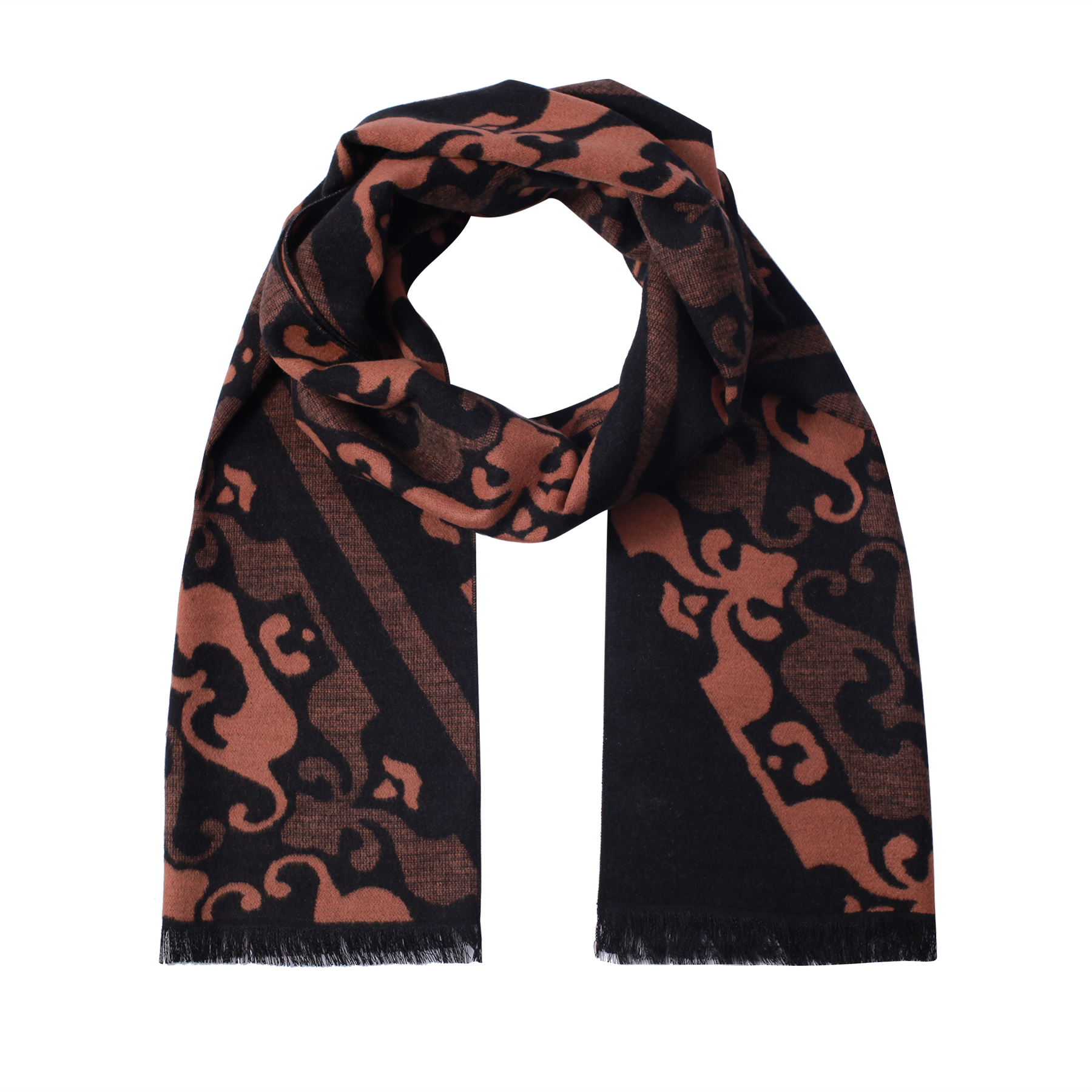 

Женский шарф EKONIKA PREMIUM PM44140-cognac-black-22Z, PM44140-cognac-black-22Z