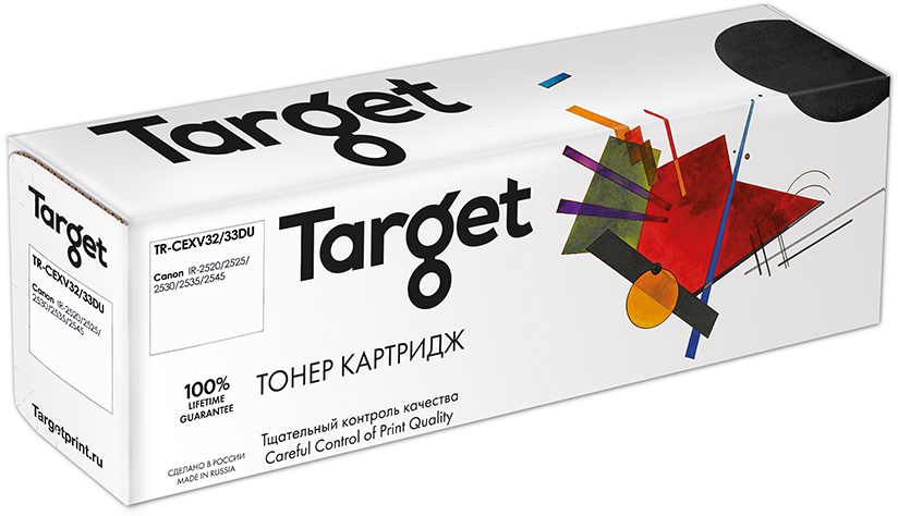 

Фотобарабан Target TR-CEXV32/33DU, Black, совместимый, Черный, TR-CEXV32/33DU