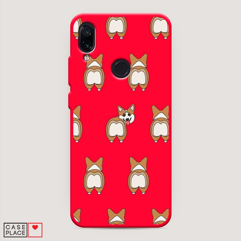 

Чехол Awog на Xiaomi Redmi 7 "Милый корги фон", Разноцветный, 35053-1