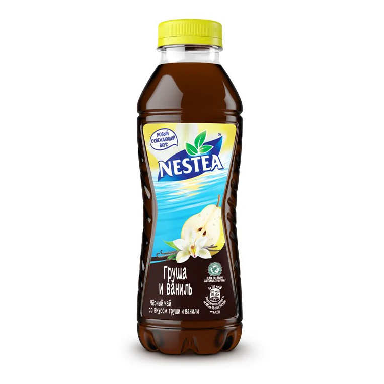 фото Холодный чай nestea черный со вкусом ваниль-груша 1,5 л