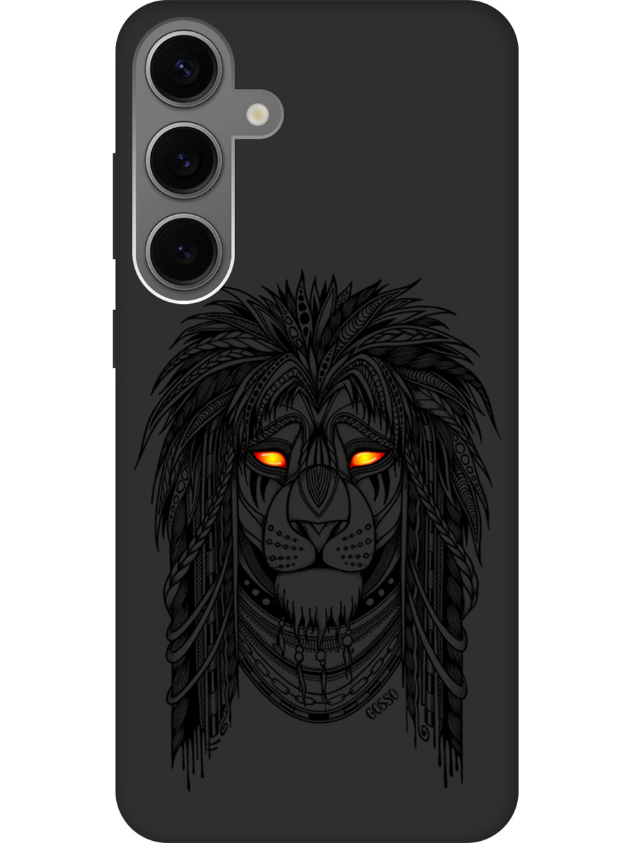 

Силиконовый чехол на Samsung Galaxy S24+ с рисунком "Grand Leo" Soft Touch черный, Черный;желтый, 20011907