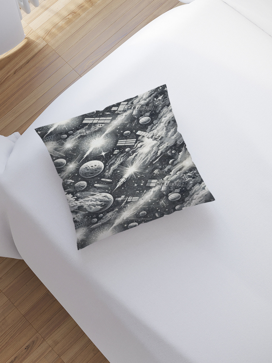 

Наволочка декоративная JoyArty Космический вид 45х45, sl_sd2653, Серый