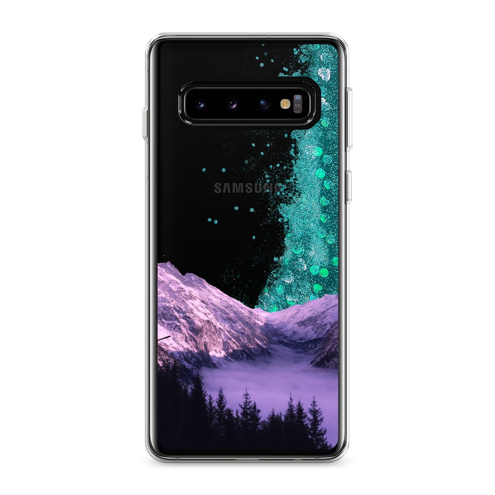 

Жидкий чехол с блестками "Горный туман" на Samsung Galaxy S10, 27095-1