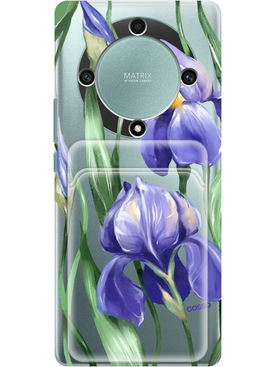 

Силиконовый чехол на Honor X9a / Magic5 Lite с рисунком "Amazing Irises" прозрачный, Прозрачный;белый;синий, 20011984