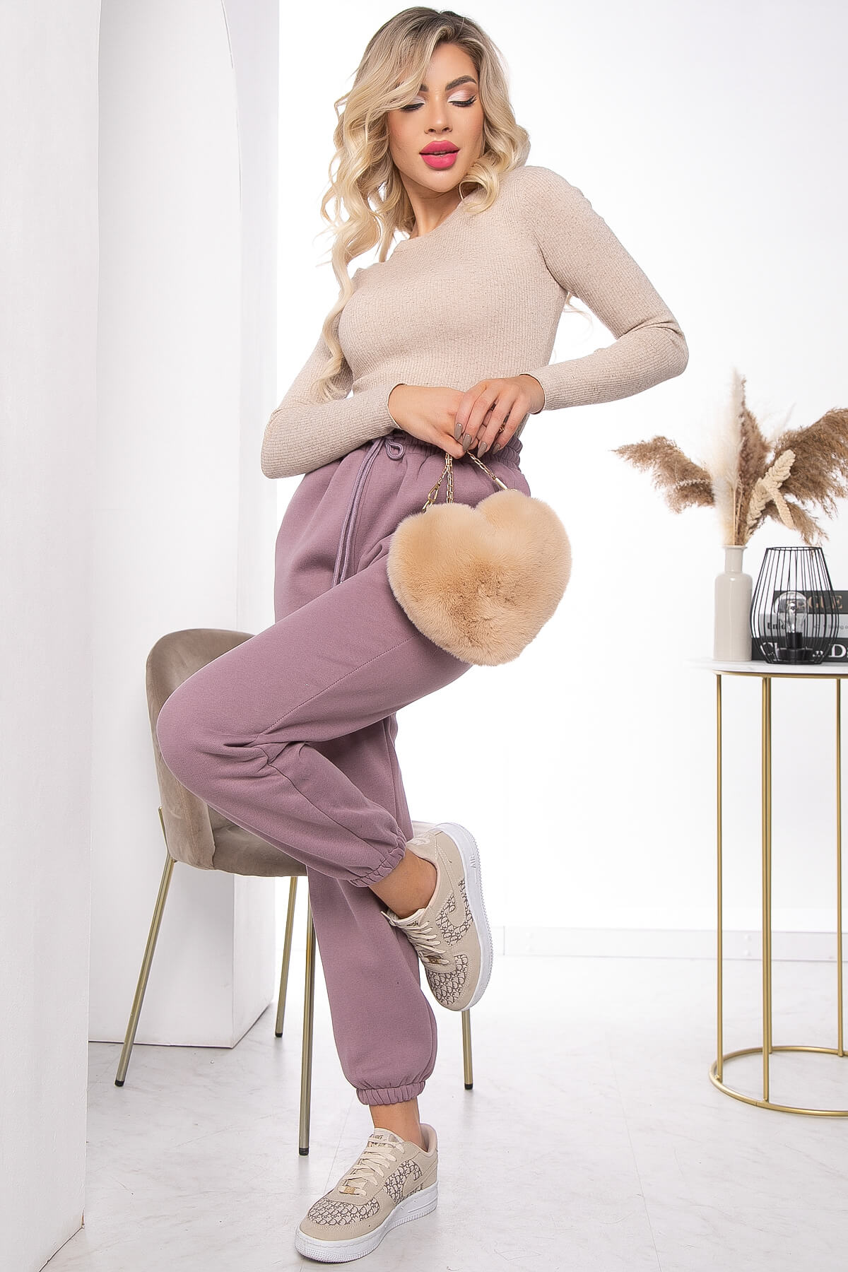 

Брюки женские LT Collection Вермонт розовые 46 RU, Розовый, Вермонт