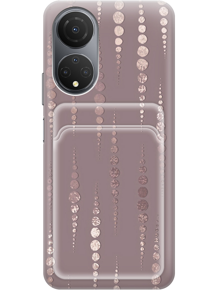 

Силиконовый чехол на Honor X7 с рисунком "Монеты в розовых песках", Белый;розовый, 20011983
