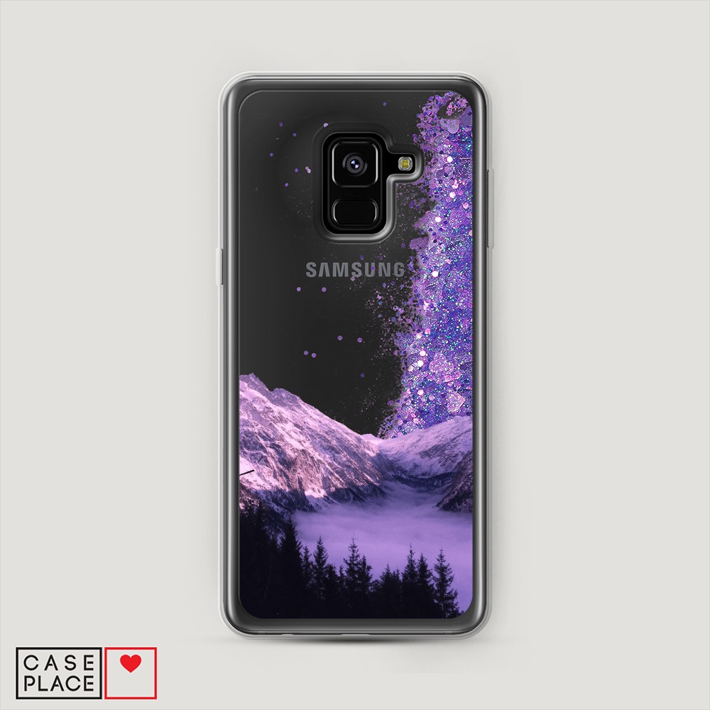 

Чехол Awog на Samsung Galaxy A8 2018 "Горный туман", Разноцветный, 25492-1