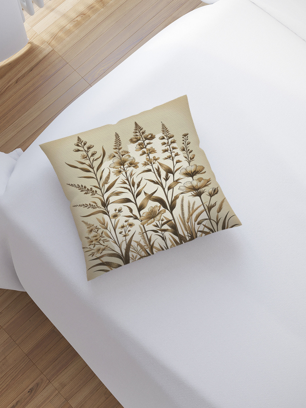 

Наволочка декоративная JoyArty Ретро цветы 45х45, sl_sd2332, Бежевый