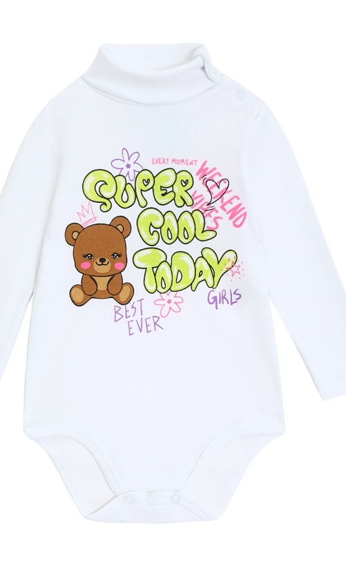 

Боди детское Kari Baby AW24B05602701, белый, 80, 234520