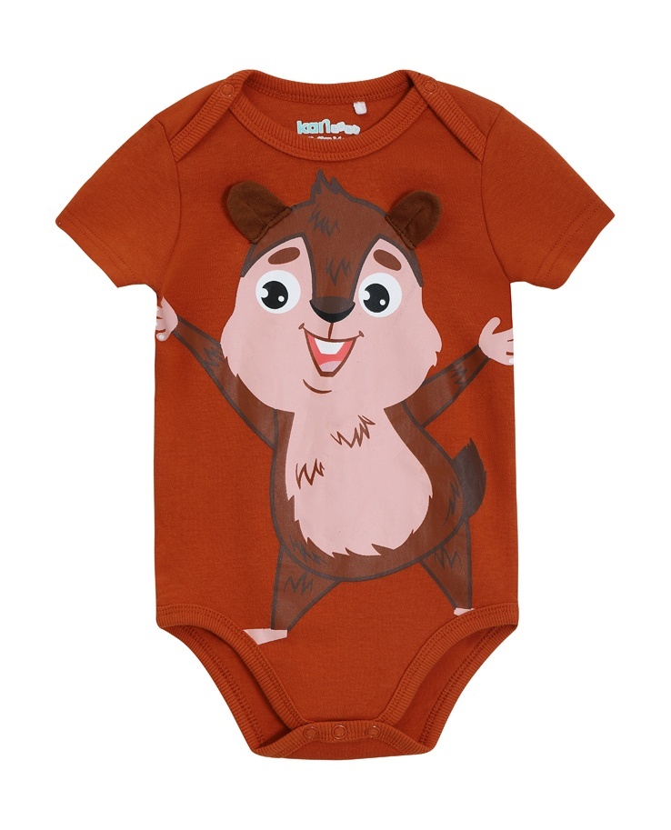 

Боди детское Kari Baby AW24B09103206, коричневый, 56, 234563