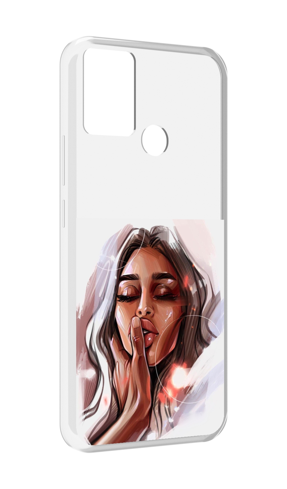 

Чехол MyPads Большие-губы женский для Infinix Hot 11 Play, Прозрачный, Tocco