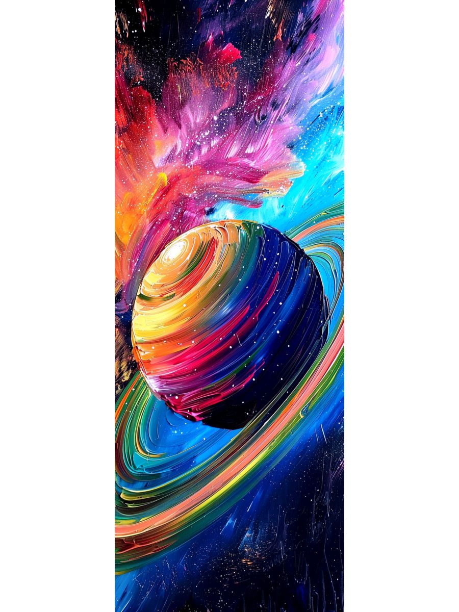 

Алмазная мозаика на подрамнике Сатурн, 70x24 см, 50 цветов, 86576, ПНА-039