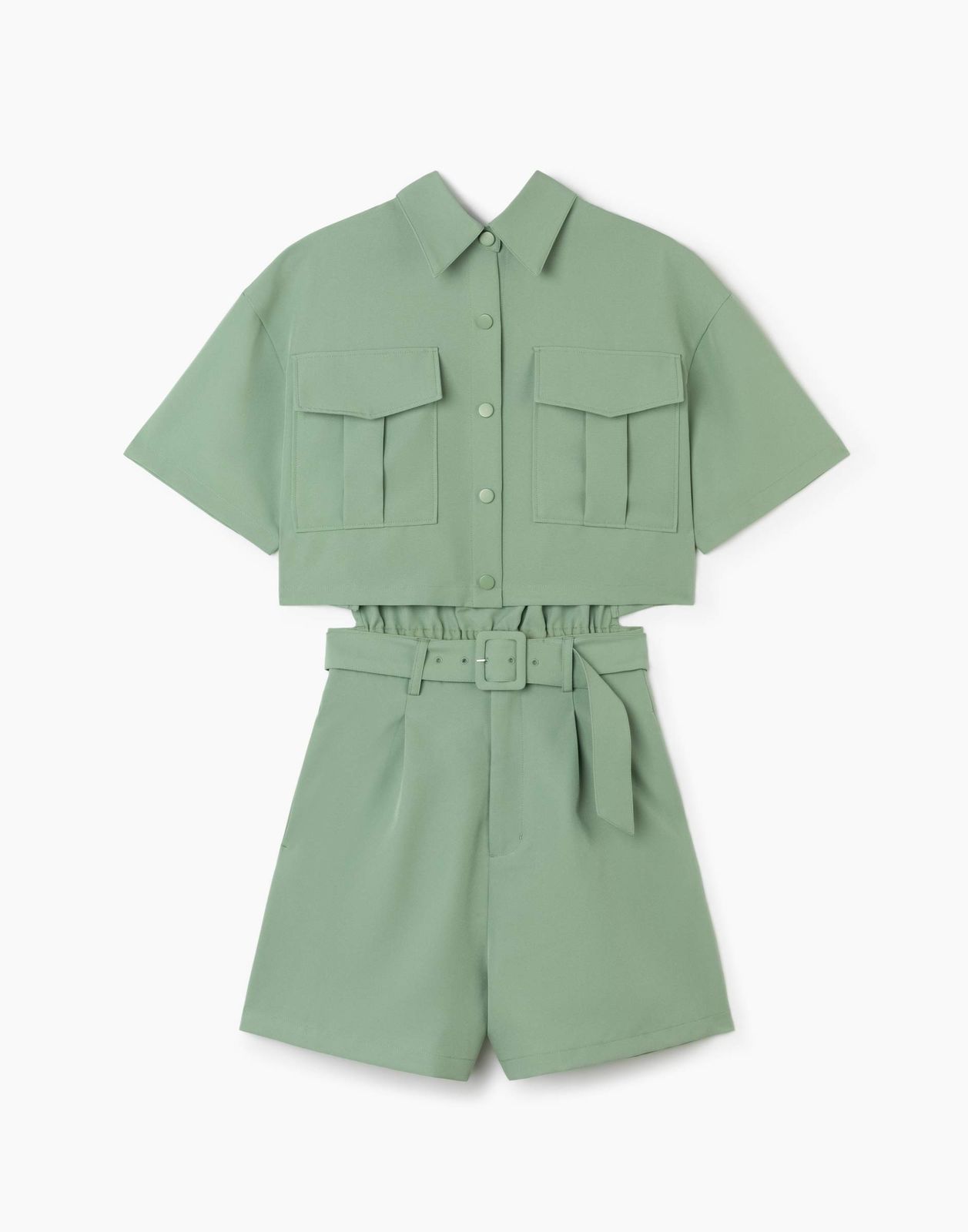 Комбинезон женский Gloria Jeans GDR028943 оливковый L170 1599₽