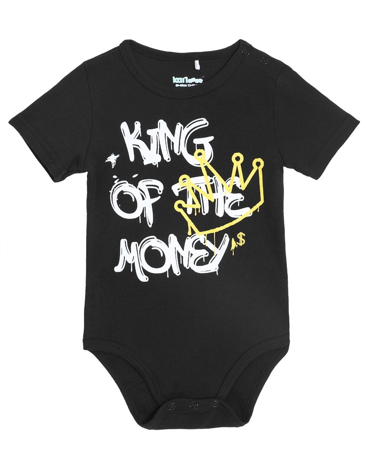 

Боди детское Kari Baby AW24B04002705, черный, 74, 234562