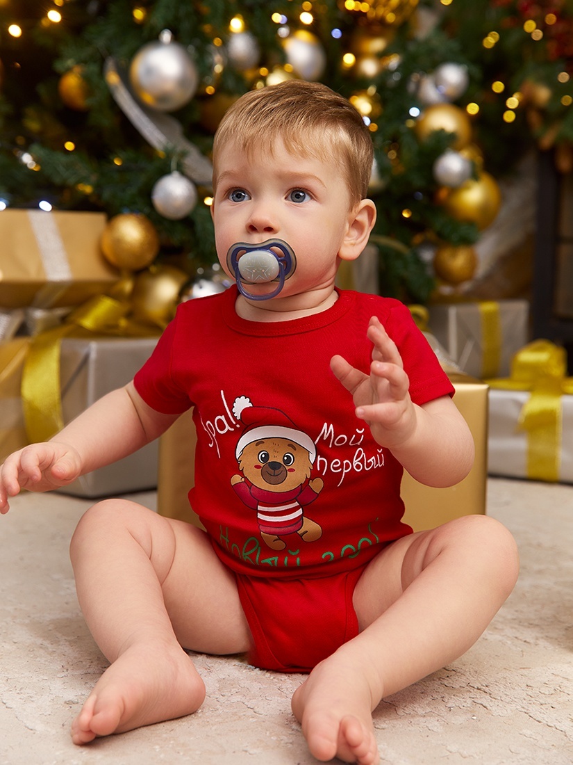 

Боди детское Kari Baby AW23B174, красный, 80, 220389