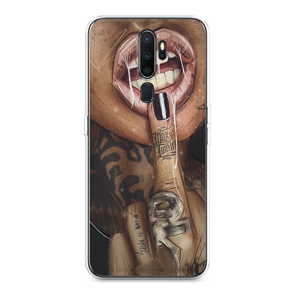 

Чехол Awog на Oppo A5/A9 2020 "Девушка с татуировками", Разноцветный, 251950-9