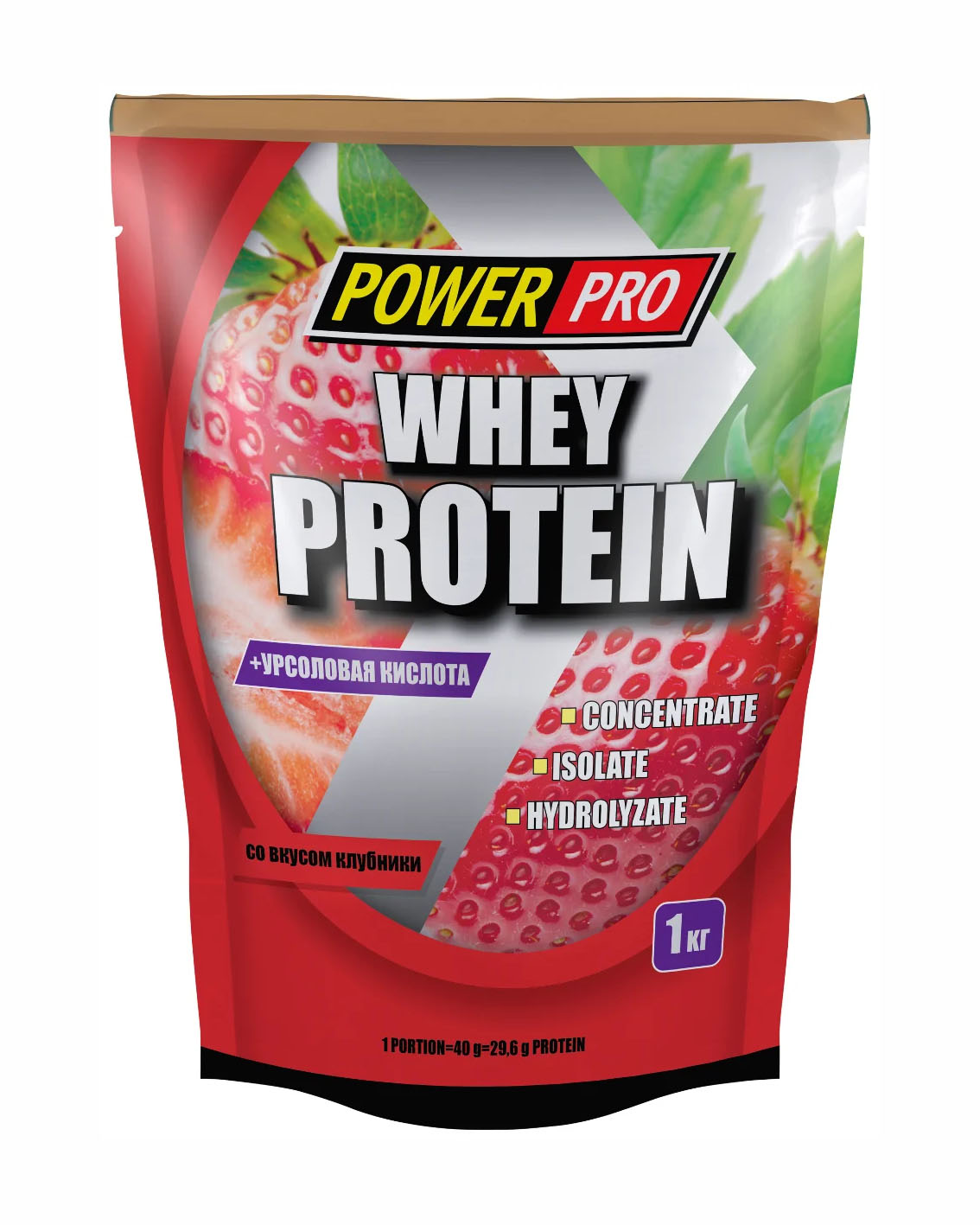 

Power Pro Whey Protein, 1 шт, вкус: клубника