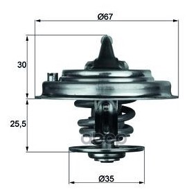 TX 30 80D_термостат с прокладкой VW Golf/Passat, Ford Galaxy 2.3-3.2 91>