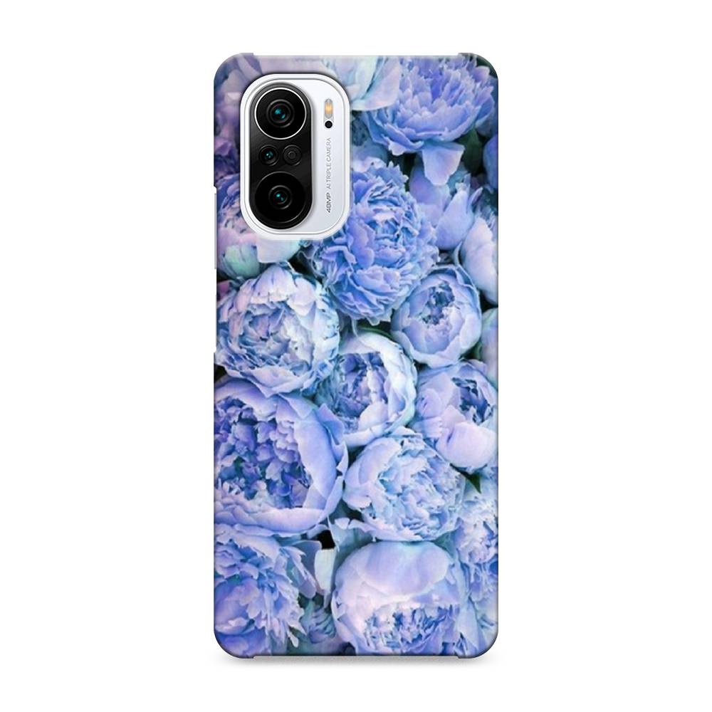

Пластиковый чехол "Пионы голубые" на Xiaomi Poco F3, 310120-6