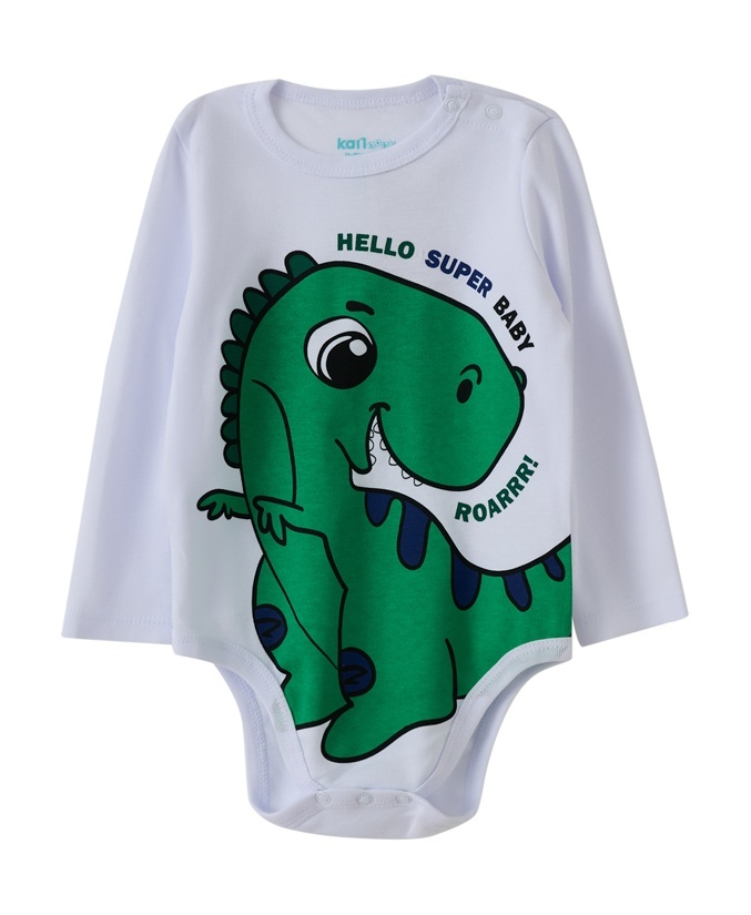 

Боди детское Kari Baby AW24B12103207, белый, 56, 235487