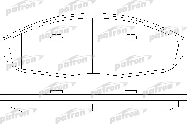 

Колодки тормозные дисковые передн CHRYSLER: Pacifica 04-07 PATRON PBP7000