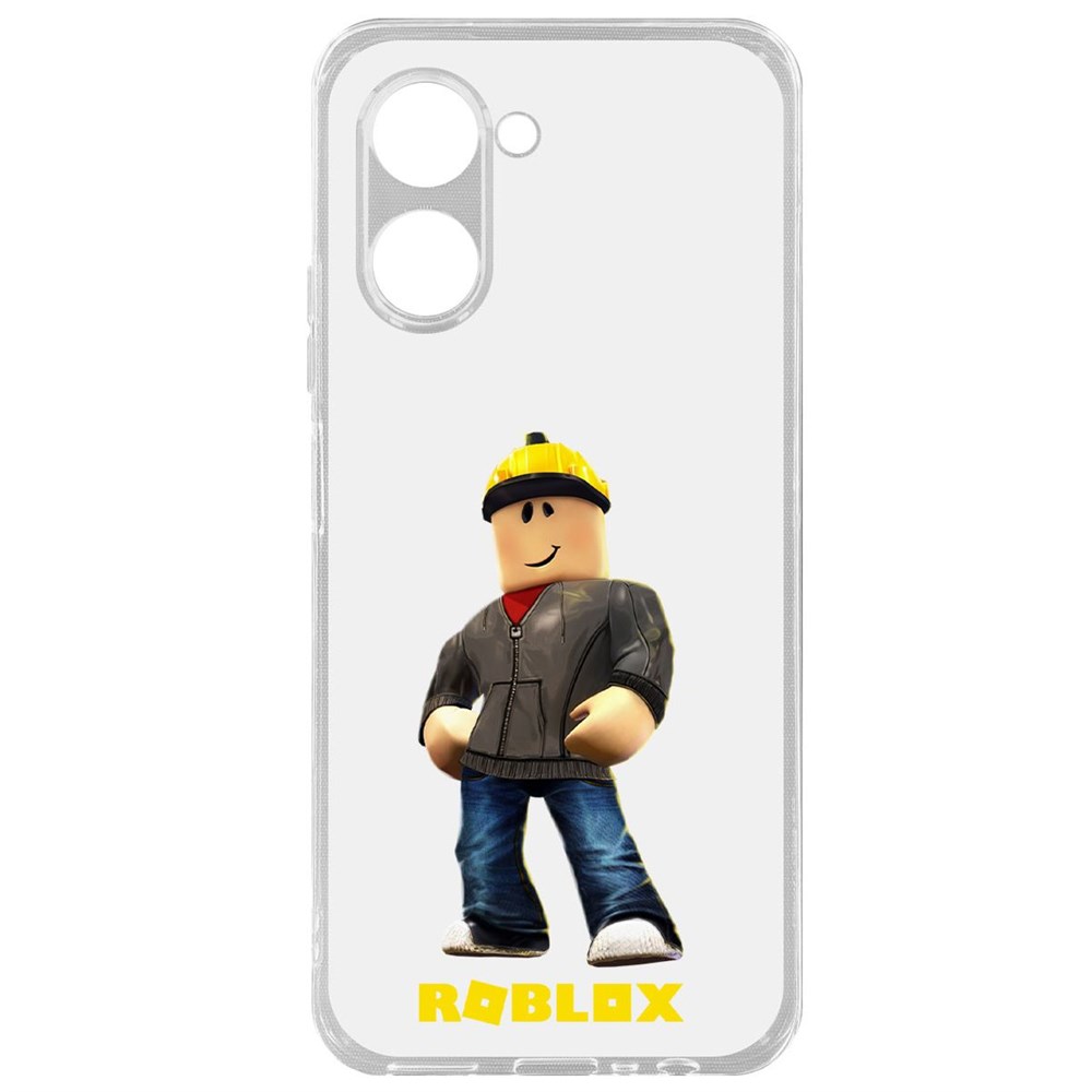 

Чехол-накладка Krutoff Clear Case Roblox-Строитель для Realme C33 2023, Прозрачный
