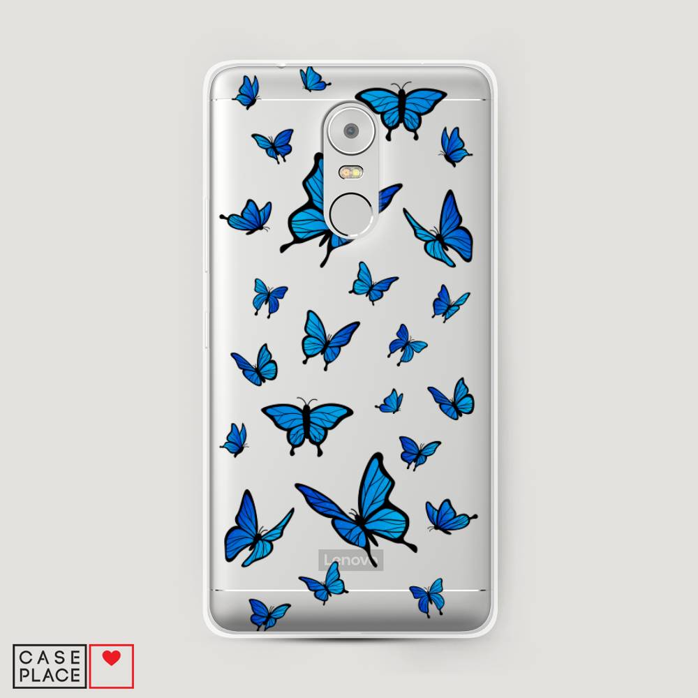 

Чехол Awog на Lenovo K6 Note / Леново K6 Note "Синие бабочки", Синий;белый, 112250-1