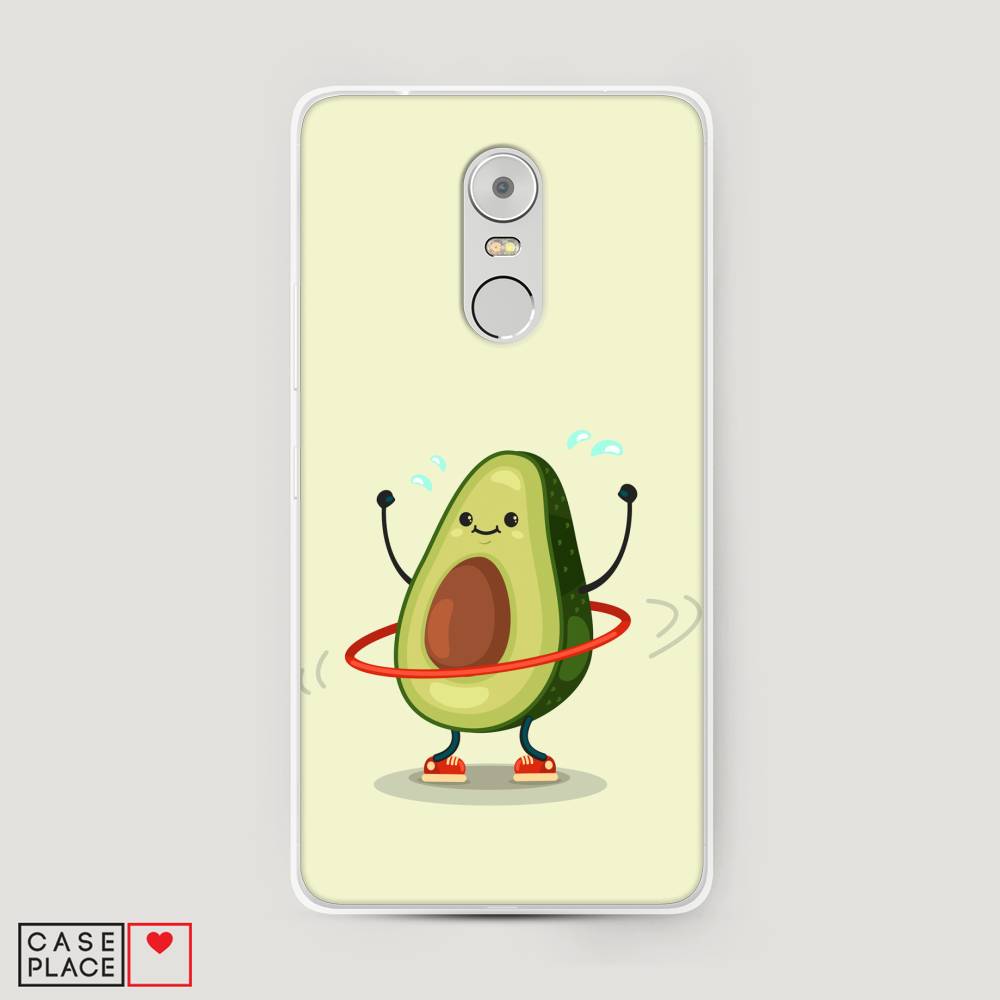 

Чехол Awog на Lenovo K6 Note / Леново K6 Note "Авокадо с обручем", Бежевый, 112250-10
