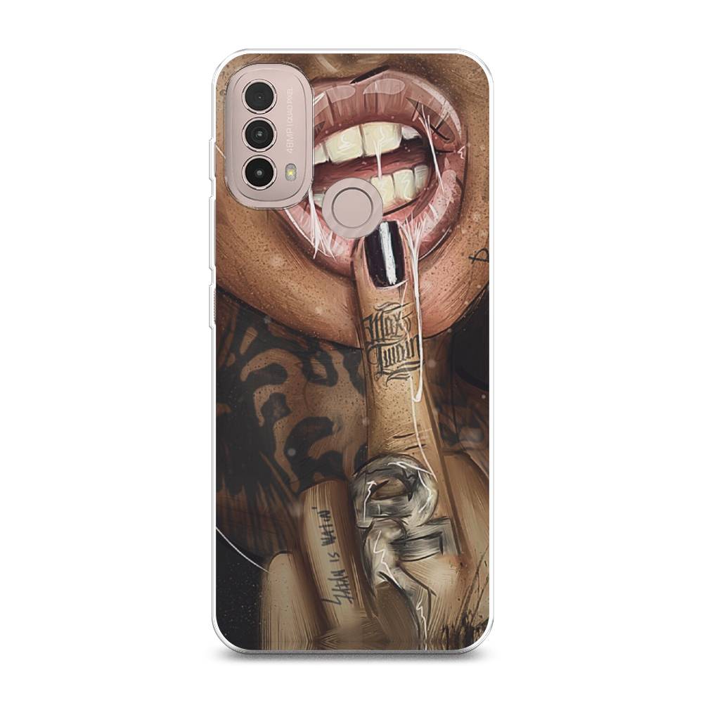 фото Силиконовый чехол "девушка с татуировками" на lenovo k14 plus awog