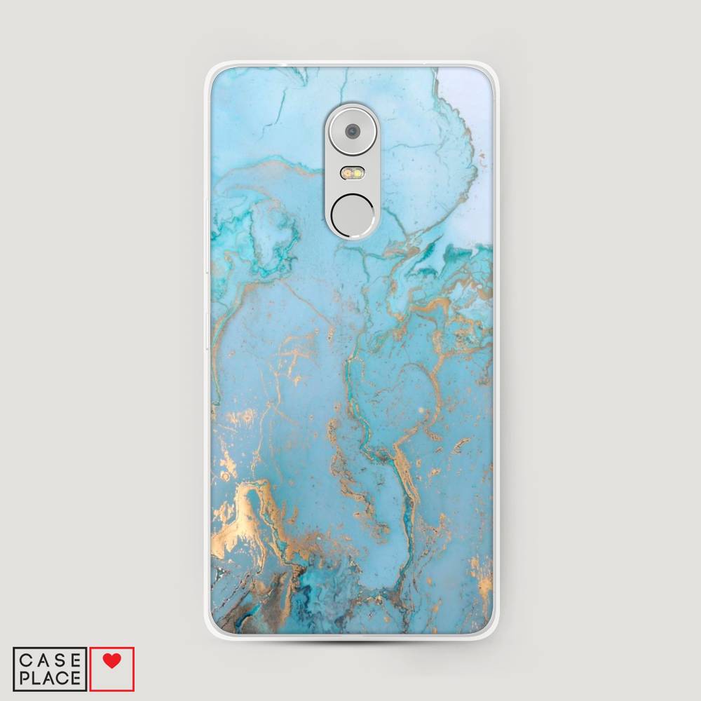 

Чехол Awog на Lenovo K6 Note / Леново K6 Note "Голубой мрамор рисунок", 112250-3