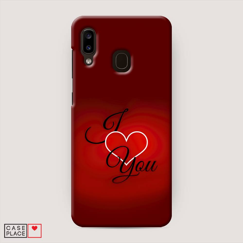 

Пластиковый чехол "I love you 3" на Samsung Galaxy A20, 27620-5