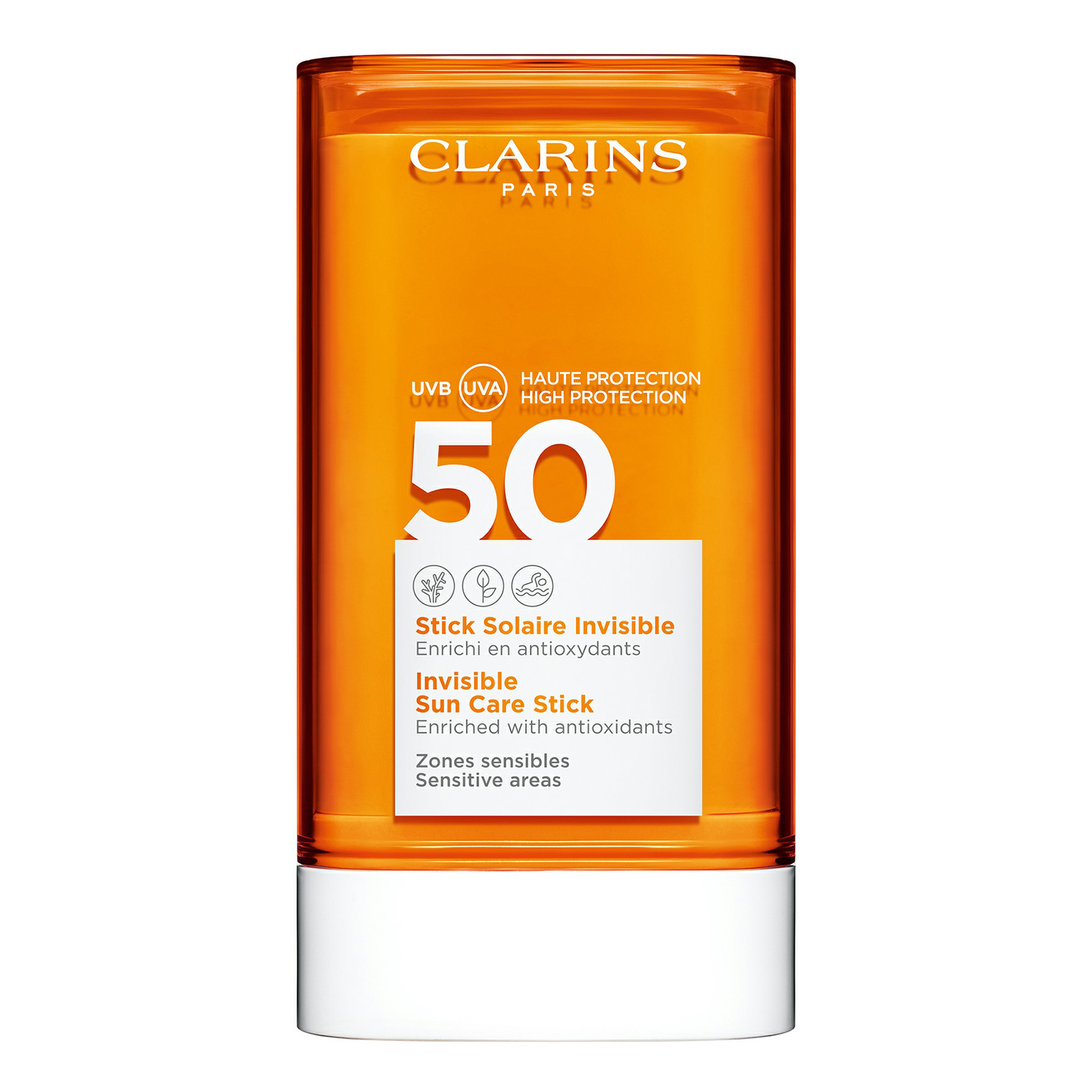 Солнцезащитный карандаш для лица Clarins Invisible Sun Care Stick SPF50, 17 г