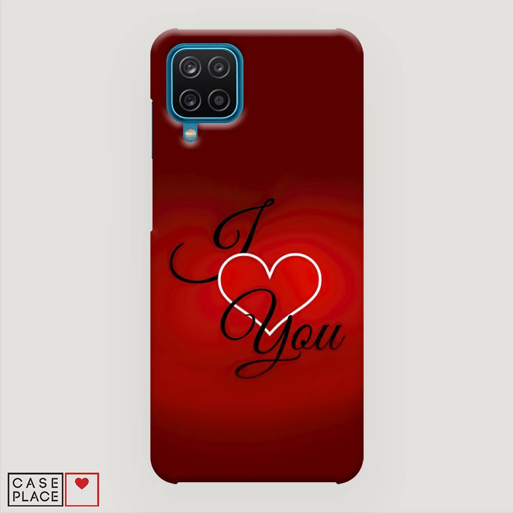 фото Пластиковый чехол "i love you 3" на samsung galaxy a12 awog