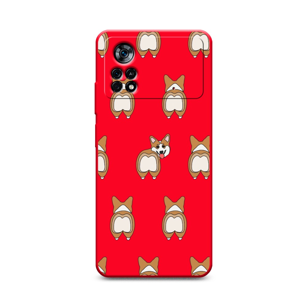 

Чехол Awog на Poco X4 Pro 5G "Милый корги фон", Разноцветный, 313153-1