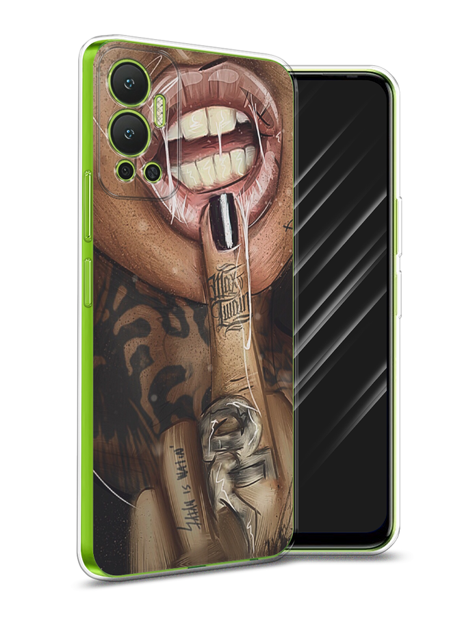 

Чехол Awog на Infinix Hot 12 "Девушка с татуировками", Разноцветный, 3101350-9
