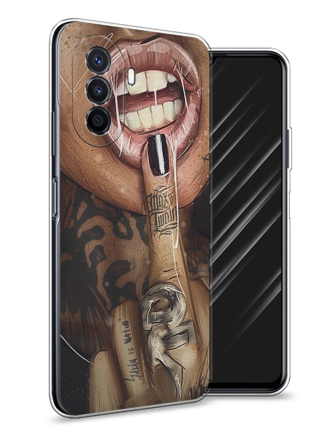 

Чехол Awog на Huawei Nova Y70 "Девушка с татуировками", Разноцветный, 6109150-9