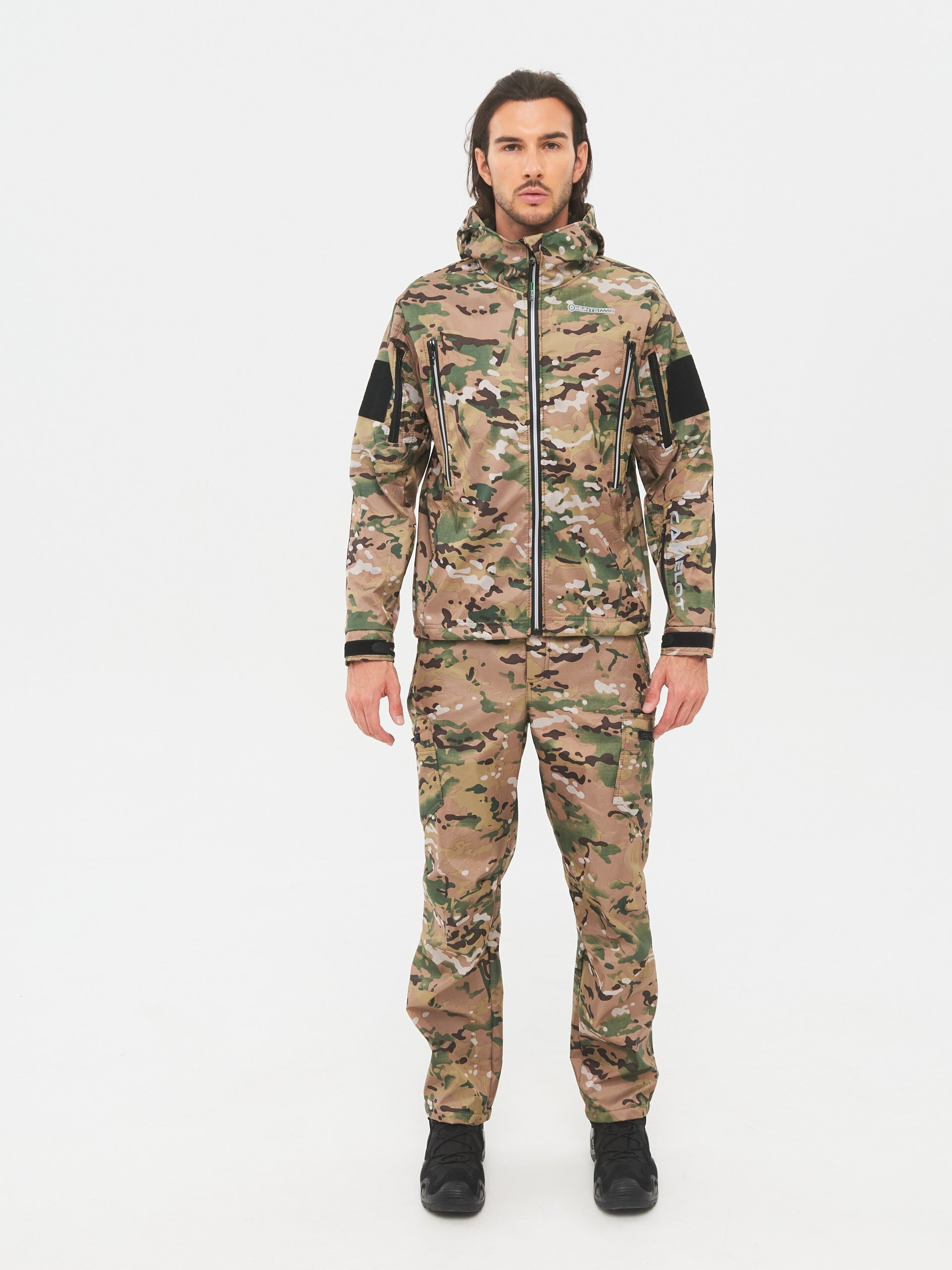 

Костюм демисезонный Huntsman Камелот ткань Softshell цвет Мультикам 48-50 176, Черный, Камелот
