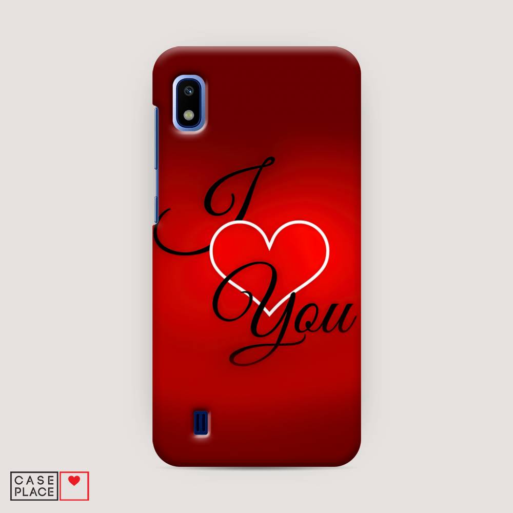 фото Пластиковый чехол "i love you 3" на samsung galaxy a10 awog