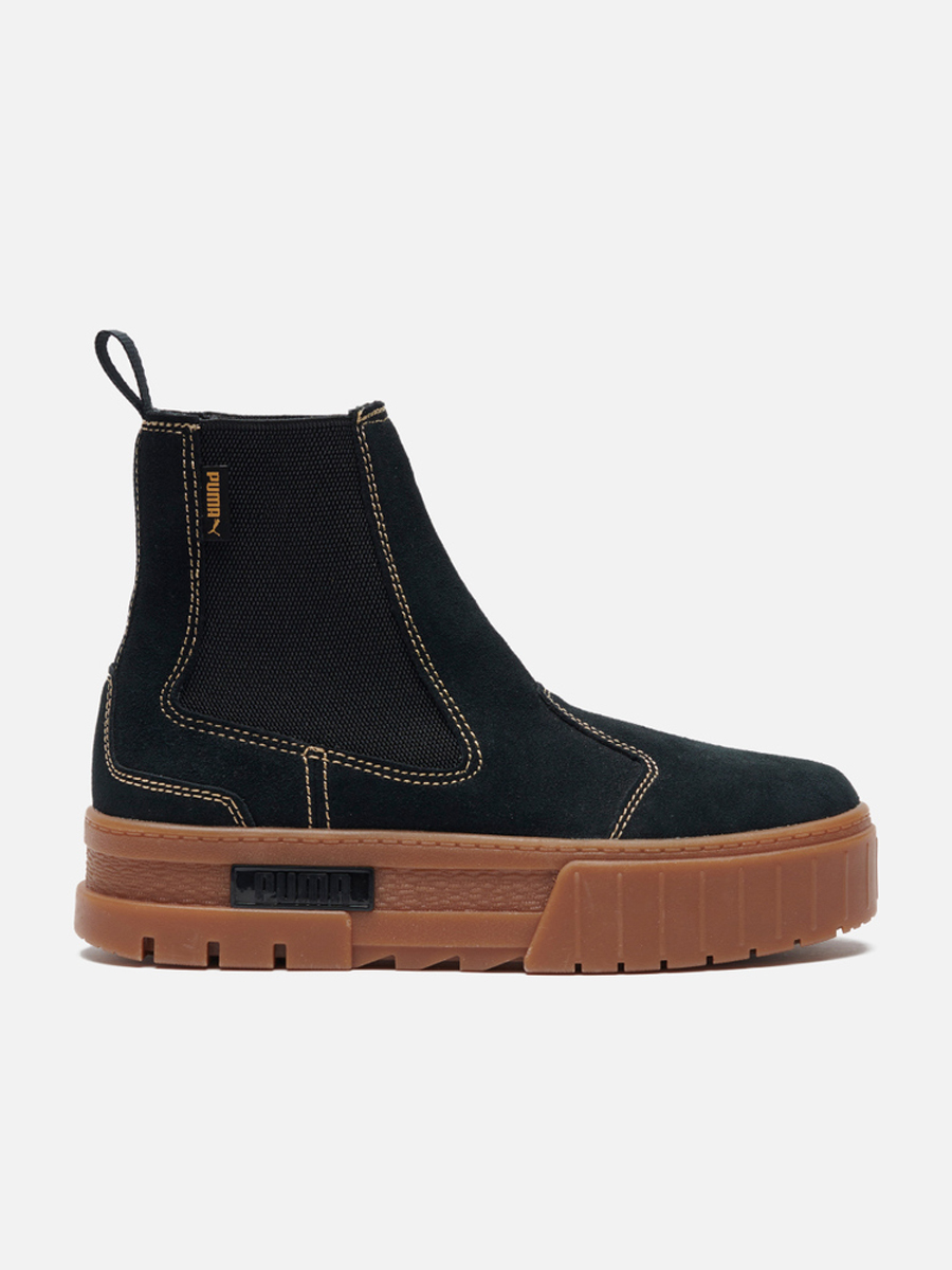 

Ботинки женские PUMA Mayze Chelsea Suede черные 38.5 EU, Mayze Chelsea Suede