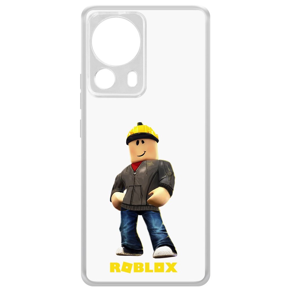 

Чехол-накладка Krutoff Clear Case Roblox-Строитель для Xiaomi 13 Lite, Прозрачный