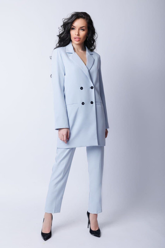 

Костюм женский DAZZLE STYLE Вика голубой 42 RU, Вика