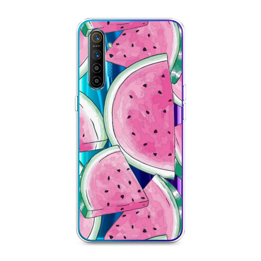 

Чехол Awog на Realme XT "Акварельные арбузы", Разноцветный, 251450-10