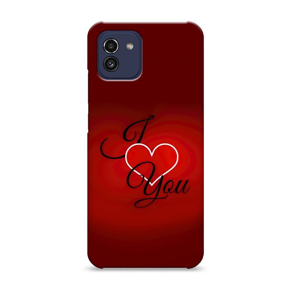 

Пластиковый чехол "I love you 3" на Samsung Galaxy A03, 2104920-5