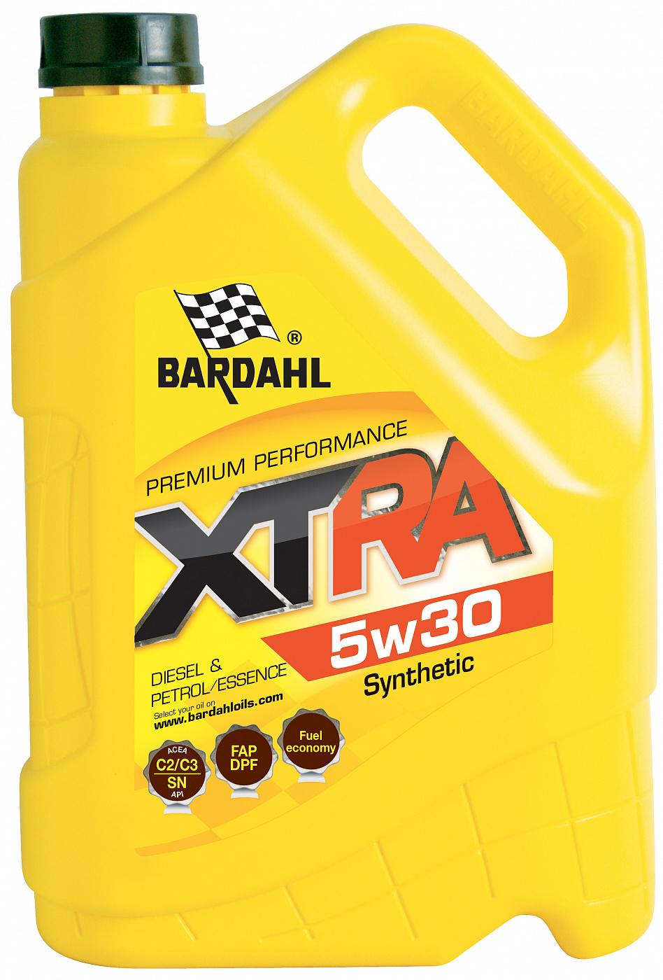 Моторное масло Bardahl Xtra 34113 5W30 5л
