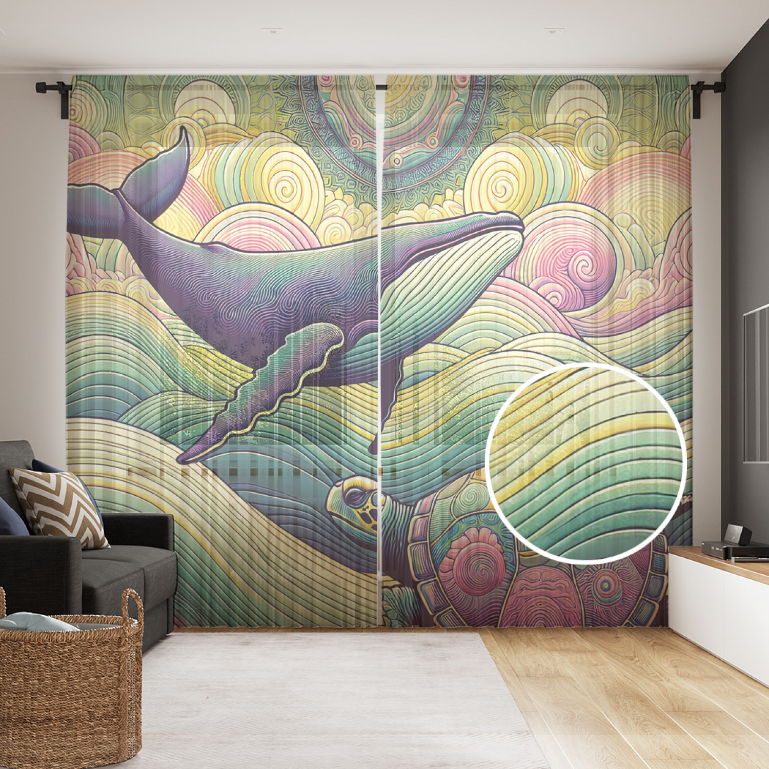 

Тюль JoyArty Подводная братва 290x265, tul_429464_145x265
