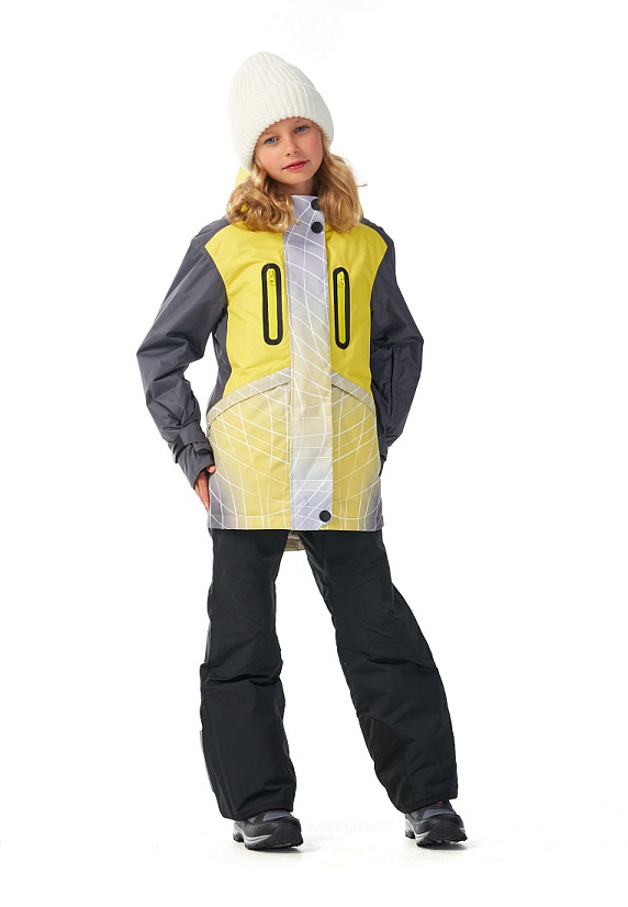 Куртка детская Oldos Хайди ARAW22JK2T102 желтый/серый, 170