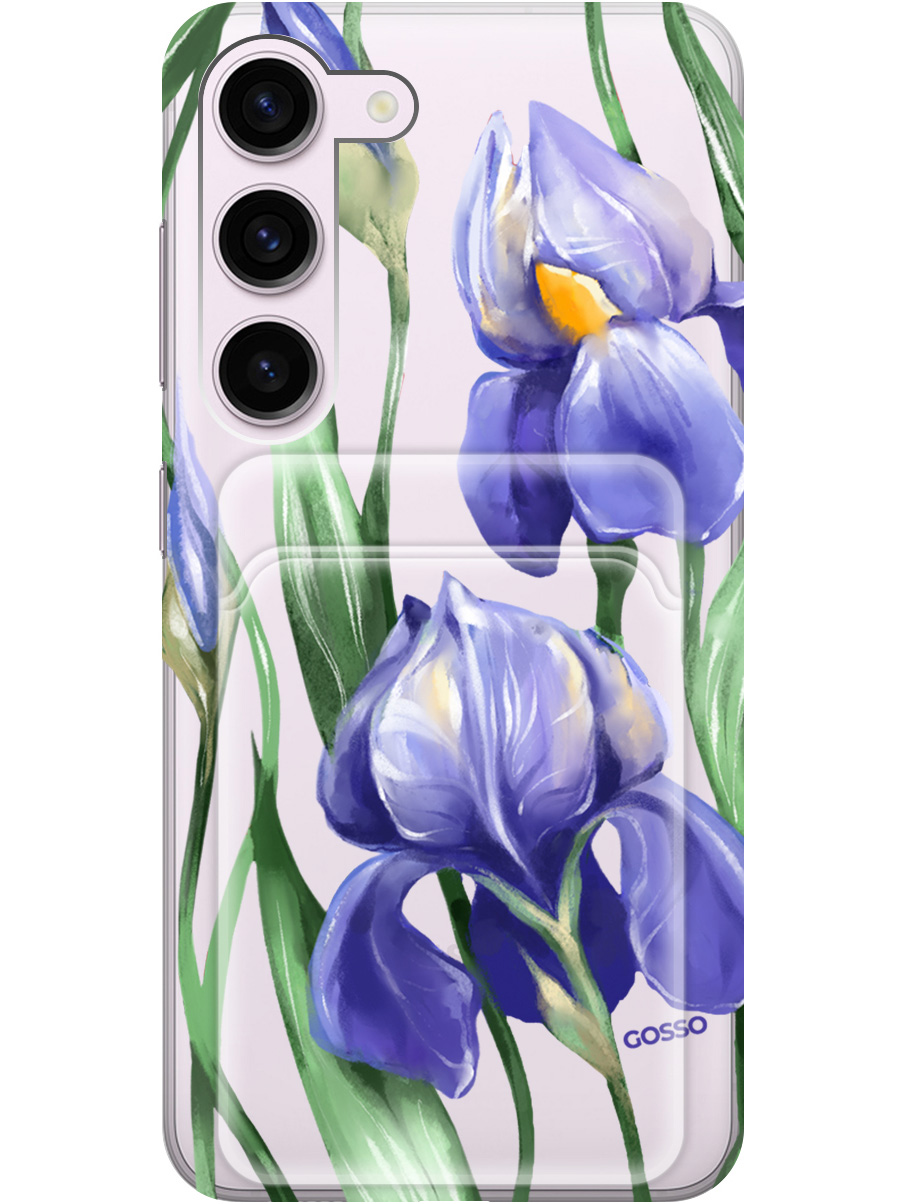 

Силиконовый чехол на Samsung Galaxy S23 с рисунком "Amazing Irises" прозрачный, Прозрачный;белый;синий, 20011961