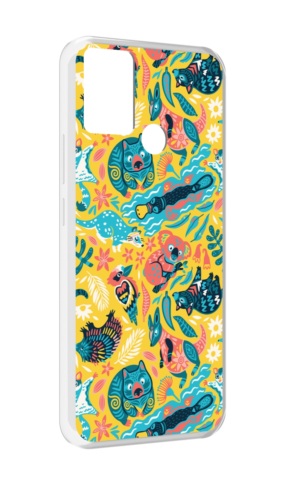 

Чехол MyPads seamless-pattern для Infinix Hot 11 Play, Прозрачный, Tocco